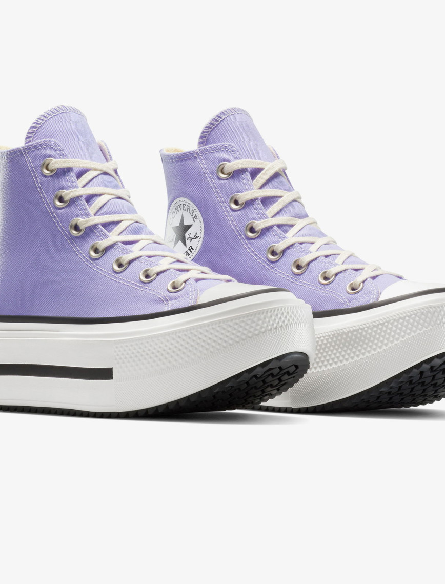 Converse Chuck Taylor All Star Lift Double Stack Unisex Mor Sneaker Converse Chuck Taylor All Star Lift Double Stack Unisex Mor Sneaker