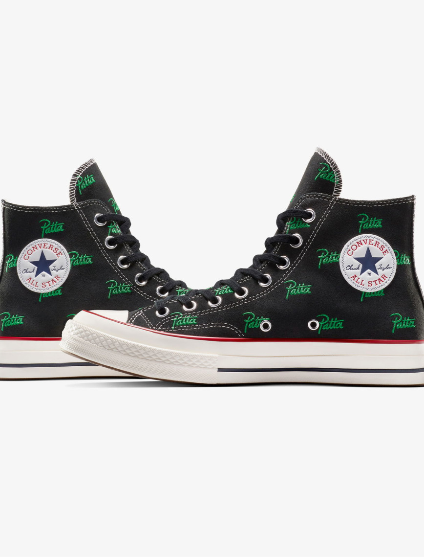 Converse X Patta Chuck 70 Unisex Siyah Bilekli Sneaker Converse X Patta Chuck 70 Unisex Siyah Bilekli Sneaker