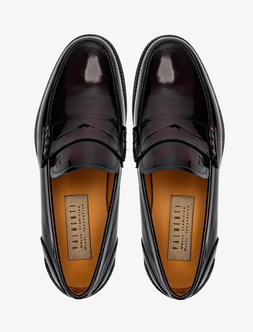 Valmenti Erkek Hakiki Deri Bordo Klasik Ayakkabı