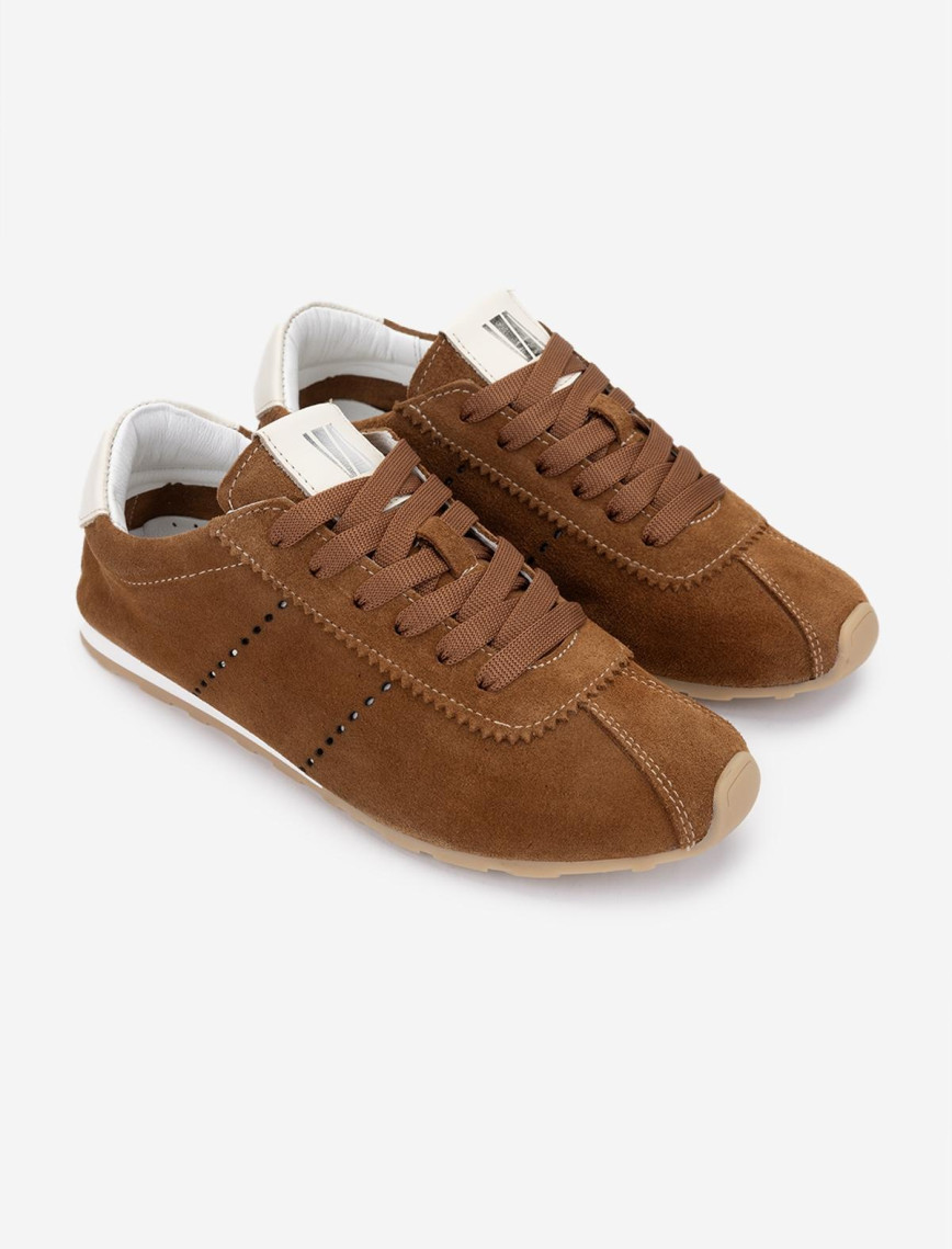 Valmenti Kadın Hakiki Deri Tütün Süet Sneakers & Spor Ayakkabı Valmenti Kadın Hakiki Deri Tütün Süet Sneakers & Spor Ayakkabı