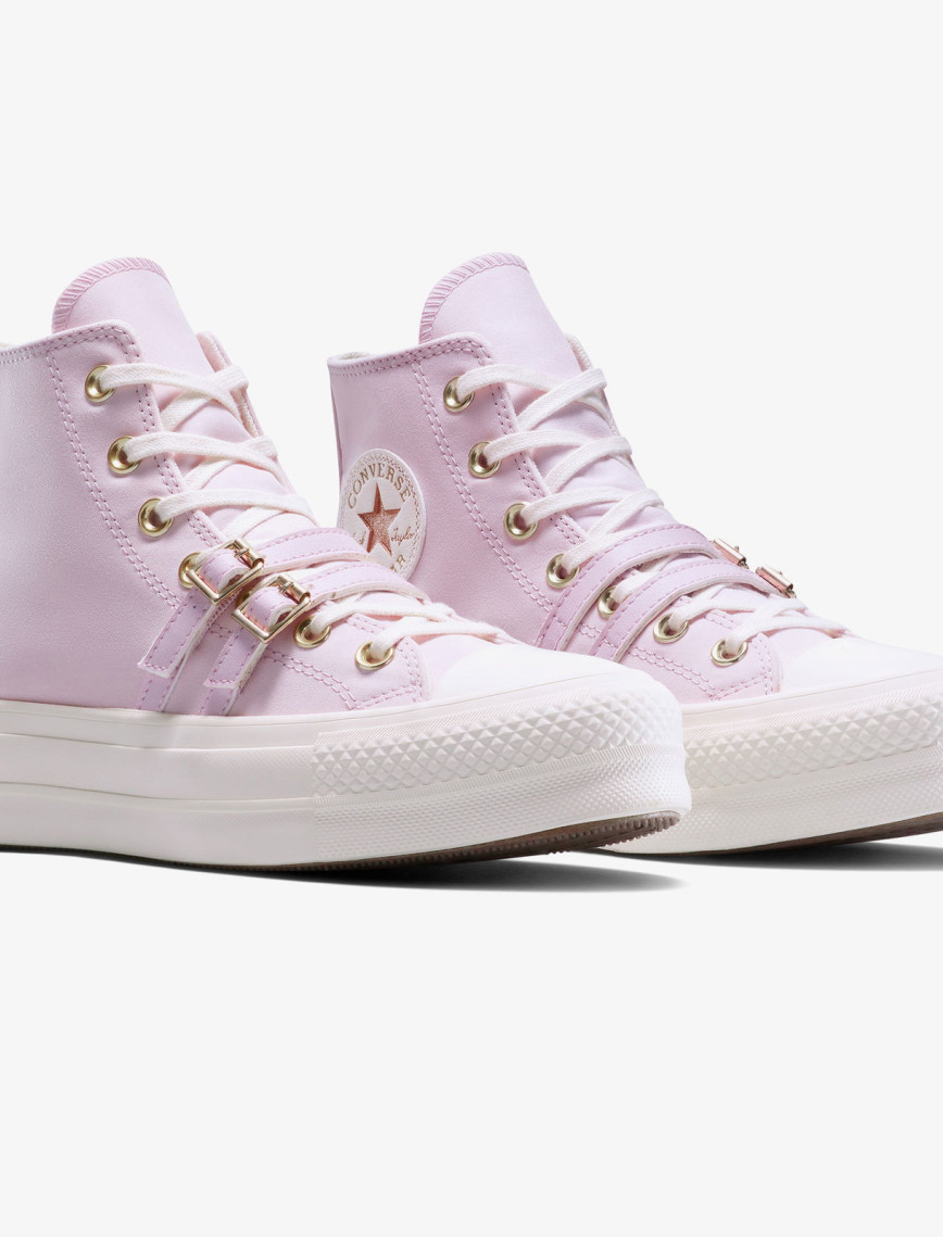 Converse Chuck Taylor All Star Lift Platform Buckle Kadın Pembe Sneaker Converse Chuck Taylor All Star Lift Platform Buckle Kadın Pembe Sneaker