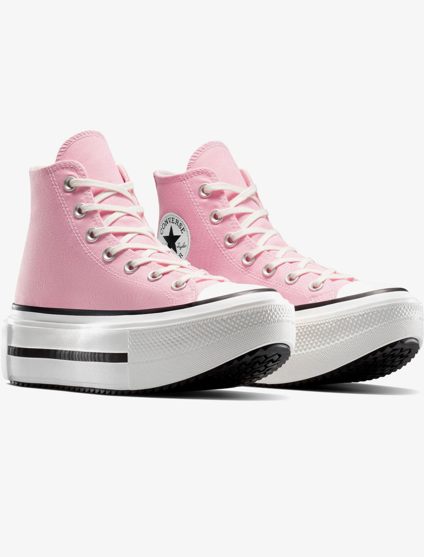 Converse Chuck Taylor All Star Lift Double Stack Unisex Pembe Sneaker Converse Chuck Taylor All Star Lift Double Stack Unisex Pembe Sneaker