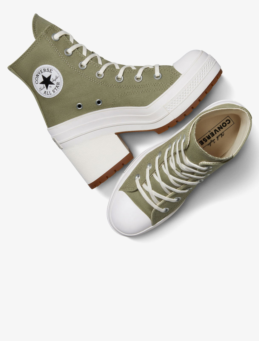 Converse Chuck 70 De Luxe Platform Kadın Haki Sneaker Converse Chuck 70 De Luxe Platform Kadın Haki Sneaker