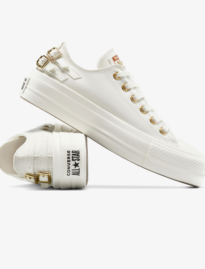 Converse Chuck Taylor All Star Lift Platform Buckle Unisex Siyah Sneaker Converse Chuck Taylor All Star Lift Platform Buckle Unisex Siyah Sneaker