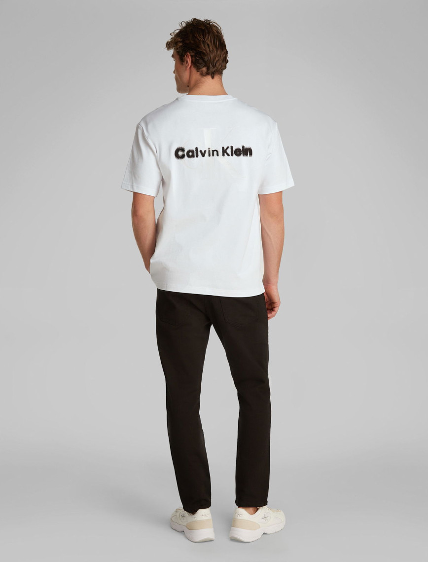 Calvin Klein Monologo Erkek Beyaz T-Shirt Calvin Klein Monologo Erkek Beyaz T-Shirt