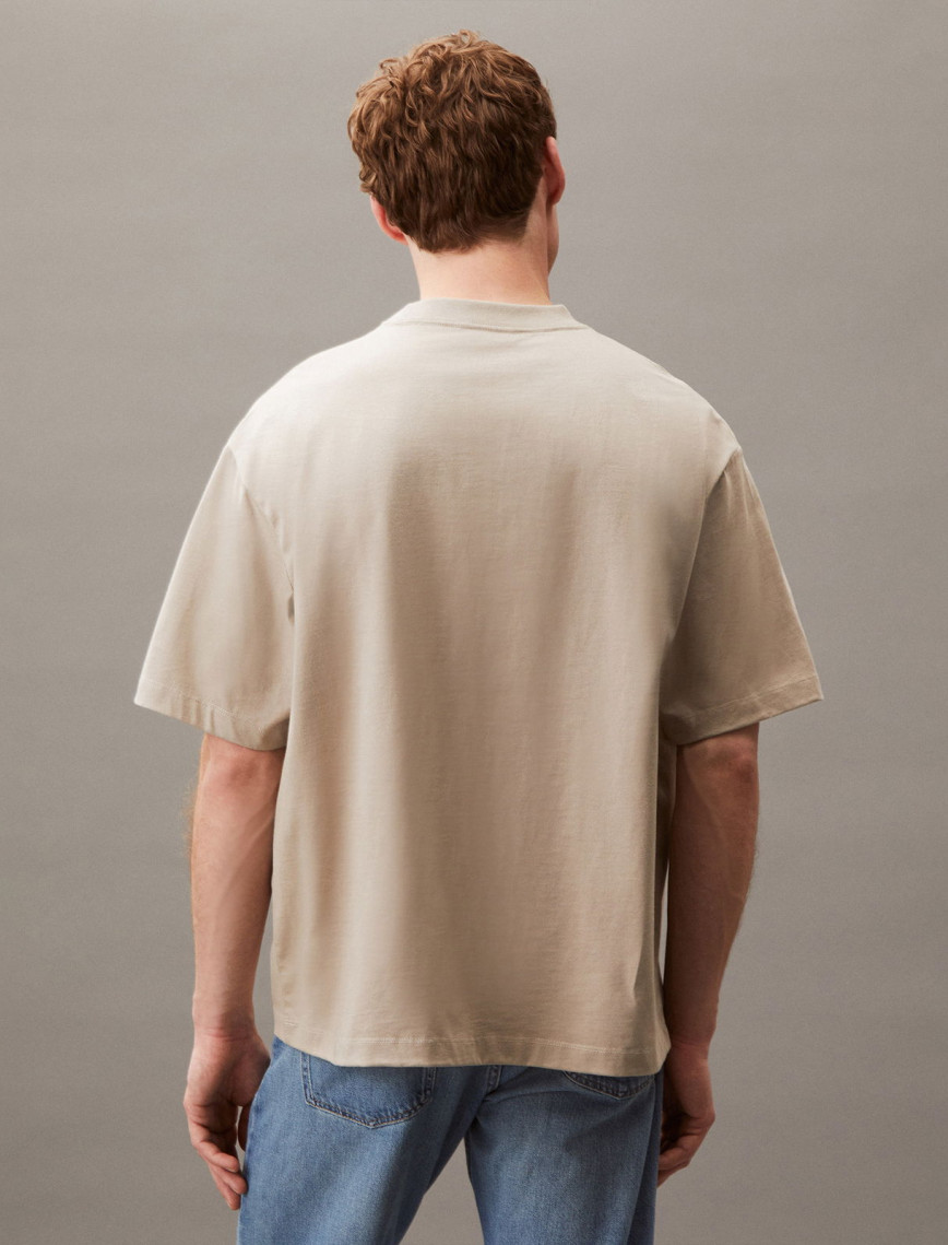 Calvin Klein Low Erkek Bej T-Shirt Calvin Klein Low Erkek Bej T-Shirt