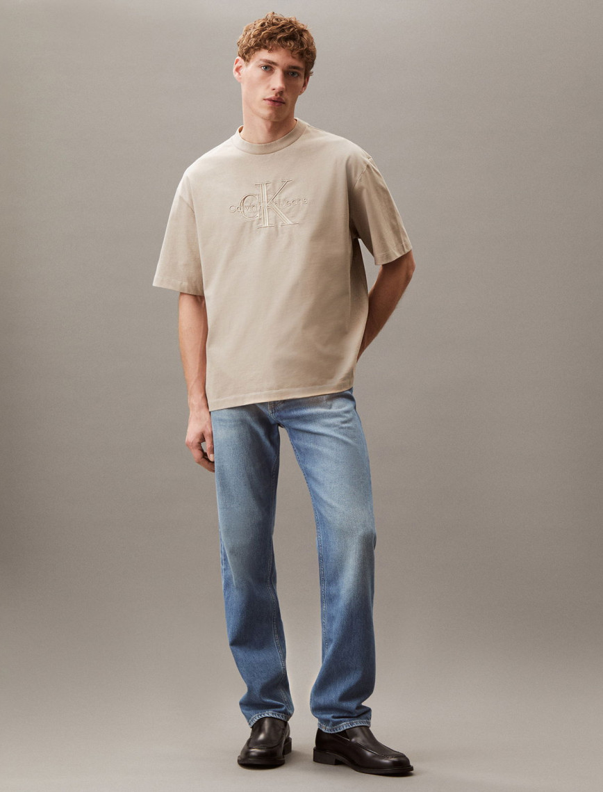 Calvin Klein Low Erkek Bej T-Shirt Calvin Klein Low Erkek Bej T-Shirt