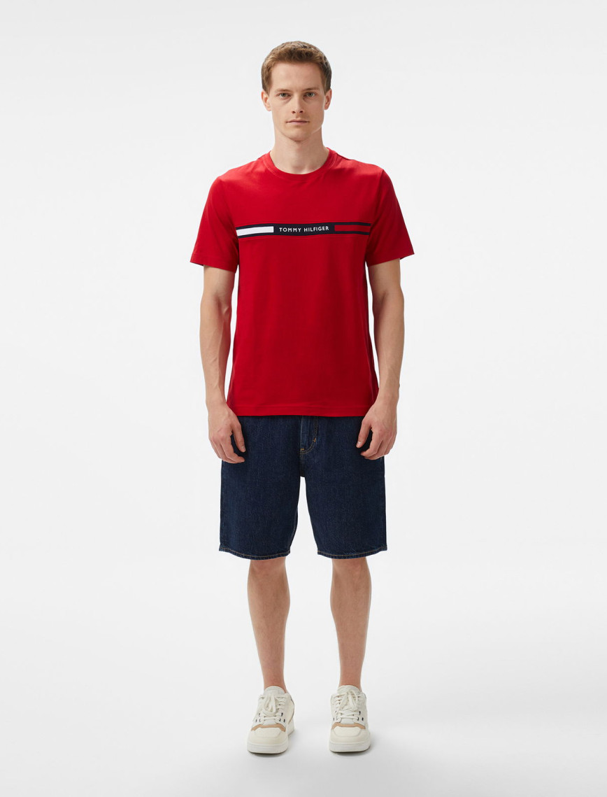 Tommy Hilfiger Erkek Kırmızı T-Shirt Tommy Hilfiger Erkek Kırmızı T-Shirt