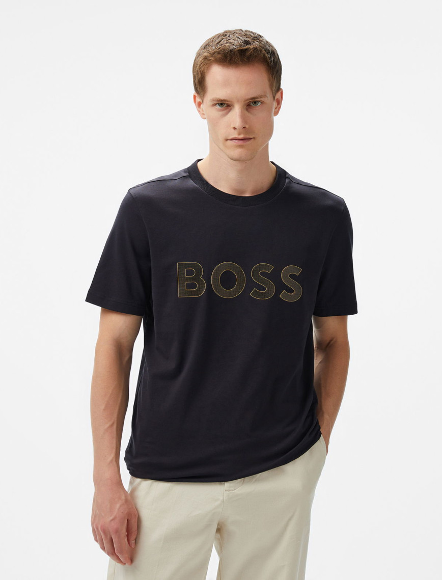 Boss Tl Logo Erkek Lacivert T-Shirt Boss Tl Logo Erkek Lacivert T-Shirt