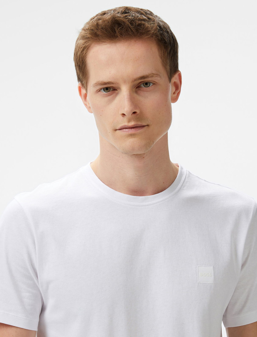 Boss Tales Erkek Beyaz T-Shirt Boss Tales Erkek Beyaz T-Shirt