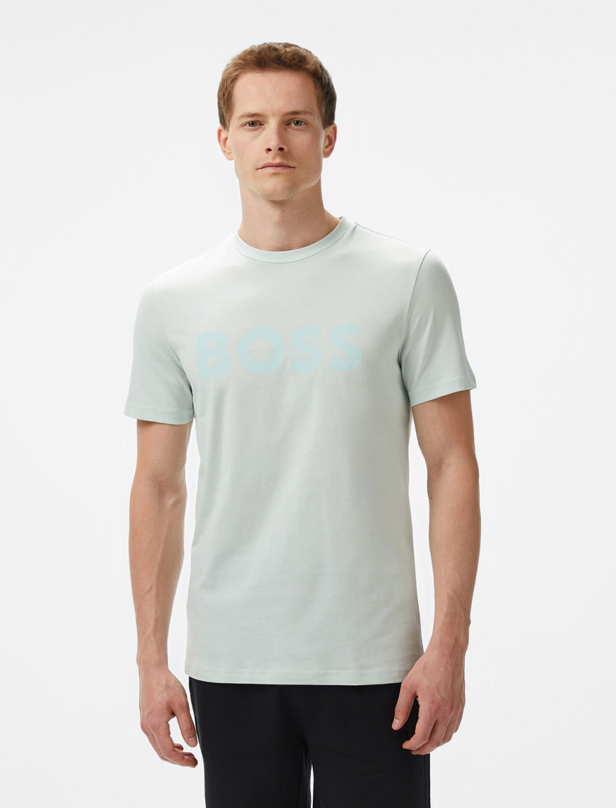 Boss Thinking Erkek Mavi T-Shirt Boss Thinking Erkek Mavi T-Shirt