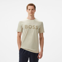 Boss Thinking Erkek Bej T-Shirt Boss Thinking Erkek Bej T-Shirt