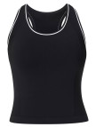 Sweaty Betty Athlete Crop Seamless Workout Kadın Siyah Koşu Tank Top Sweaty Betty Athlete Crop Seamless Workout Kadın Siyah Koşu Tank Top