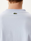 Lacoste Erkek Relaxed Fit Bisiklet Yaka Baskılı Beyaz T-Shirt