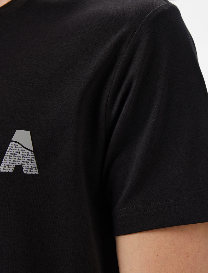 Nautica Erkek Siyah Regular Fit Baskılı T-Shirt Nautica Erkek Siyah Regular Fit Baskılı T-Shirt