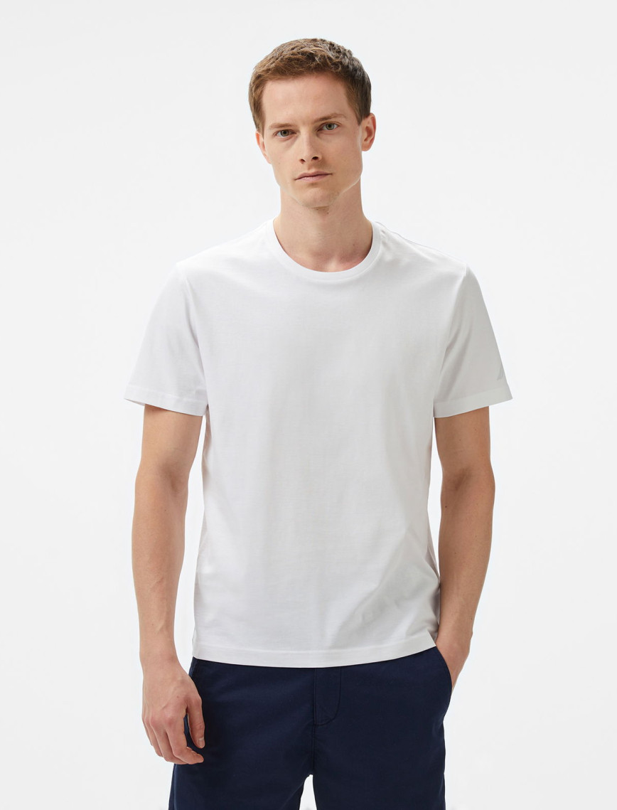 Nautica Erkek Beyaz Regular Fit T-Shirt Nautica Erkek Beyaz Regular Fit T-Shirt