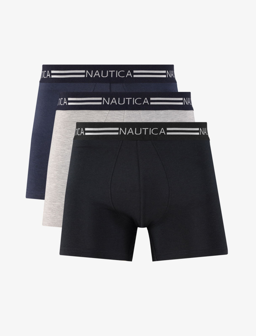 Nautica Erkek Lacivert Standart Fit 3'lü Boxer