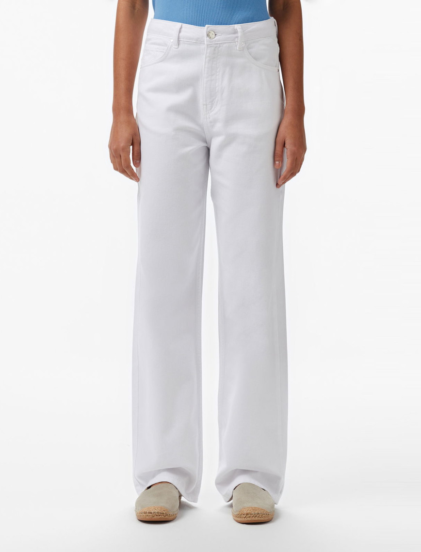 Nautica Kadın Beyaz Straight Fit Pantolon Nautica Kadın Beyaz Straight Fit Pantolon