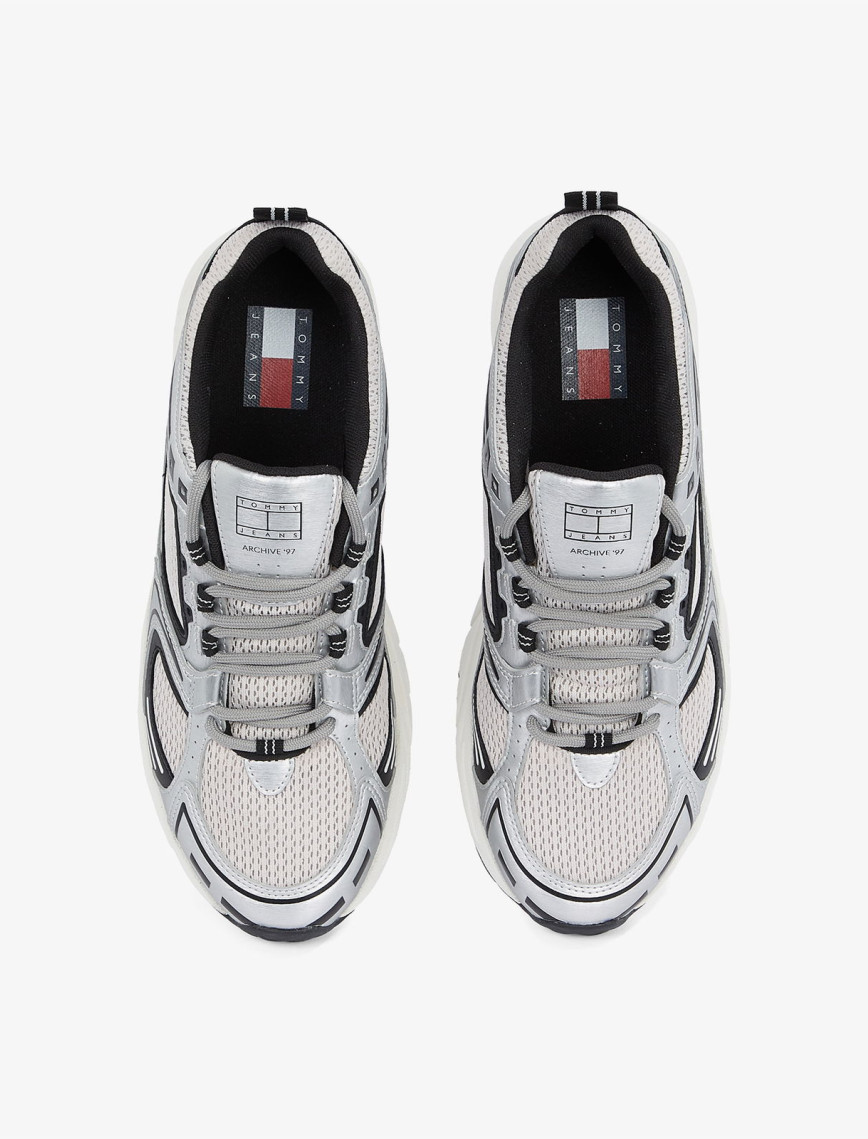 Tommy Hilfiger Archive'97 Metallic Erkek Siyah Sneaker Tommy Hilfiger Archive'97 Metallic Erkek Siyah Sneaker