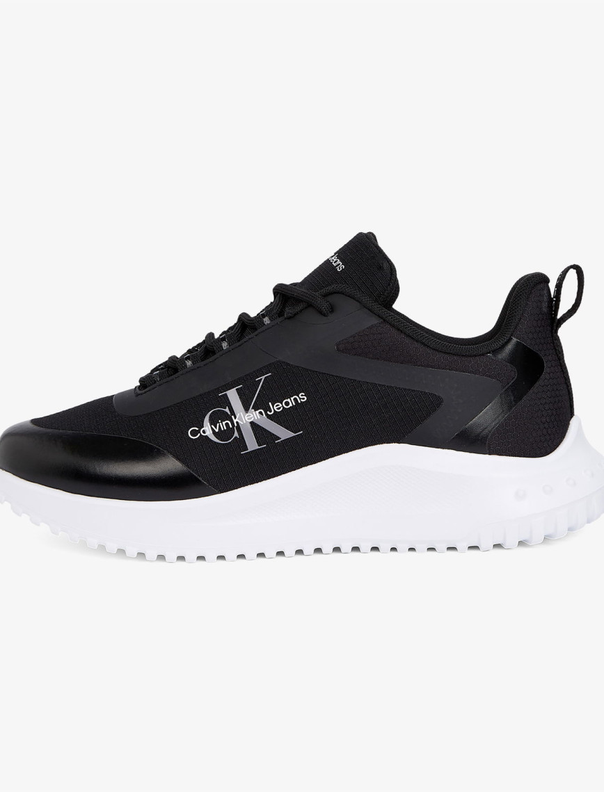 Calvin Klein Eva Runner Low Lace Mix Kadın Siyah Sneaker Calvin Klein Eva Runner Low Lace Mix Kadın Siyah Sneaker