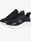 Calvin Klein Eva Runner Low Lace Mix Kadın Siyah Sneaker Calvin Klein Eva Runner Low Lace Mix Kadın Siyah Sneaker