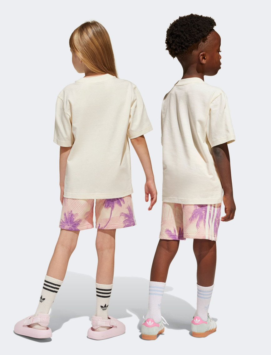adidas Short Tee Set Çocuk Bej Şort Takım adidas Short Tee Set Çocuk Bej Şort Takım