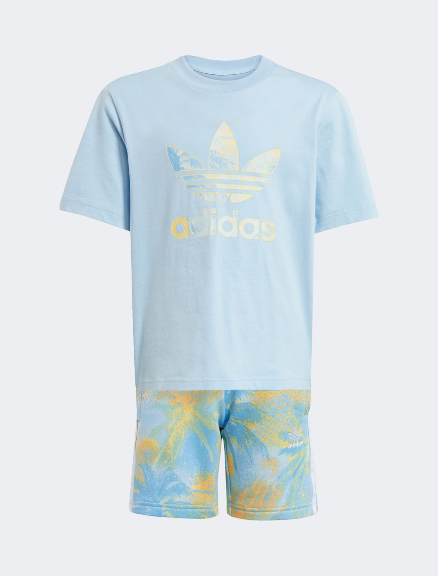 adidas Originals Çocuk Mavi Şort Takım adidas Originals Çocuk Mavi Şort Takım