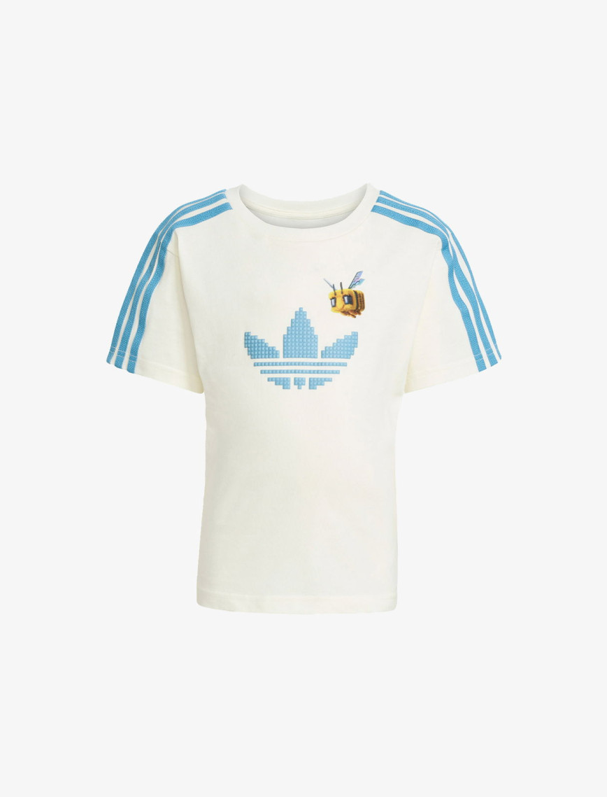 adidas Originals X Minecraft Çocuk Beyaz Şort Takım adidas Originals X Minecraft Çocuk Beyaz Şort Takım