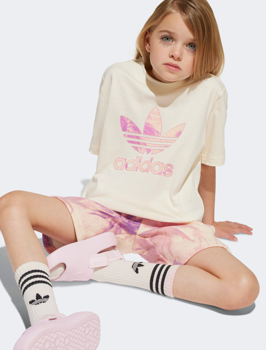 adidas Short Tee Set Çocuk Bej Şort Takım adidas Short Tee Set Çocuk Bej Şort Takım