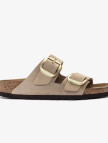 Birkenstock Arizona Big Buckle Nubuk Kadın Krem Terlik