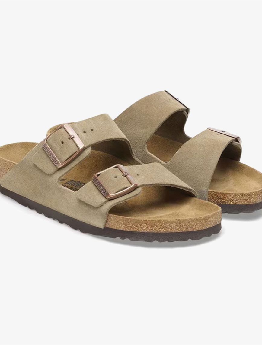 Birkenstock Arizona VL Süet Unisex Kahverengi Terlik Birkenstock Arizona VL Süet Unisex Kahverengi Terlik