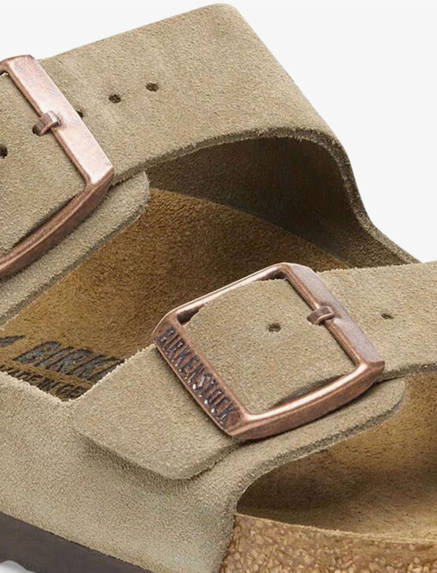 Birkenstock Arizona VL Süet Unisex Kahverengi Terlik Birkenstock Arizona VL Süet Unisex Kahverengi Terlik