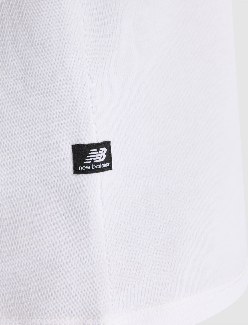 New Balance Erkek Beyaz T-Shirt New Balance Erkek Beyaz T-Shirt