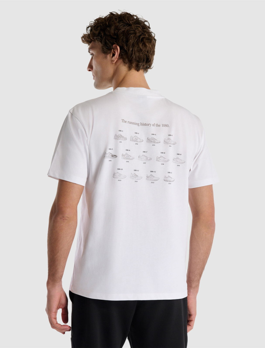 New Balance Erkek Beyaz T-Shirt New Balance Erkek Beyaz T-Shirt