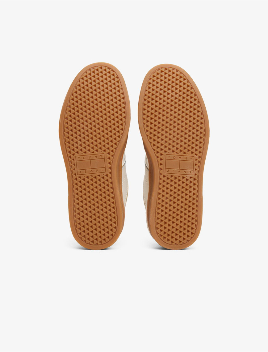 Tommy Hilfiger Greenwich Mix Media Kadın Bej Spor Ayakkabı