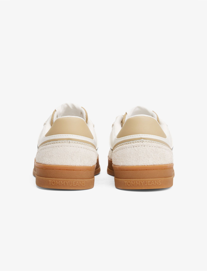 Tommy Hilfiger Greenwich Mix Media Kadın Bej Spor Ayakkabı
