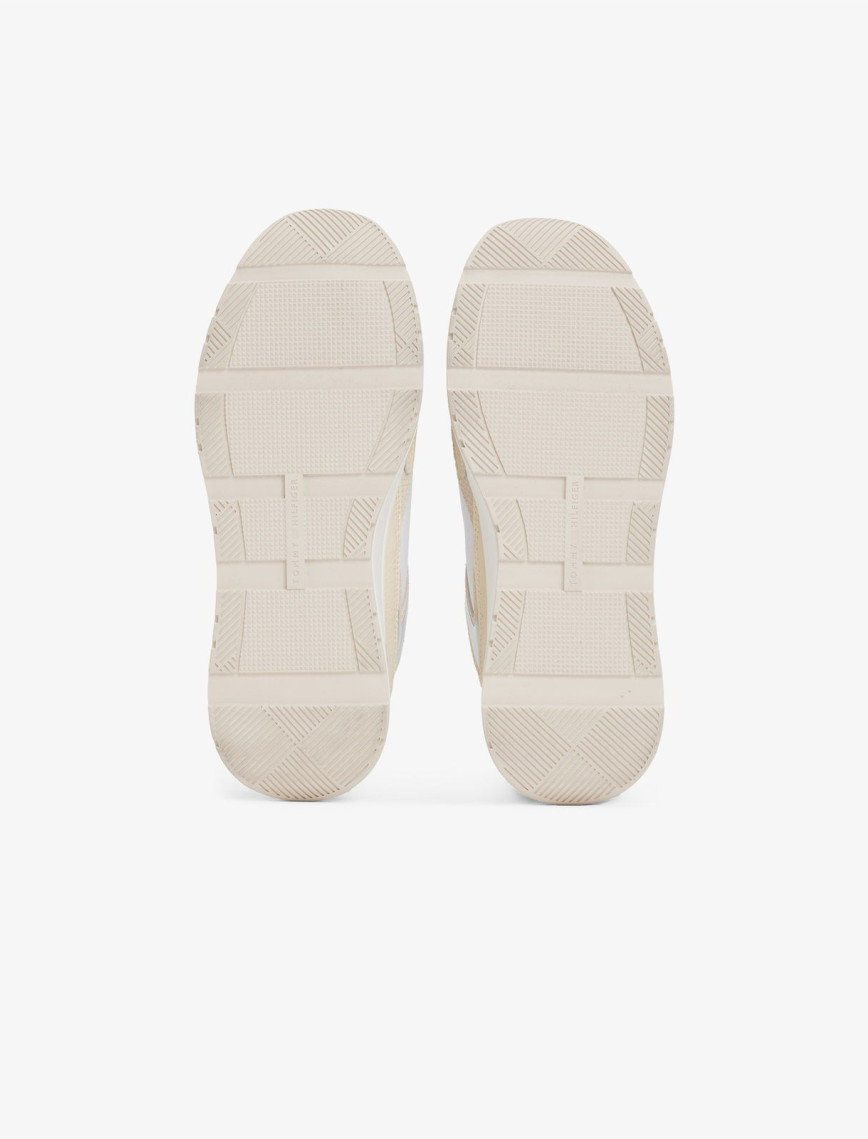 Tommy Hilfiger Leather Kadın Krem Sneaker Tommy Hilfiger Leather Kadın Krem Sneaker