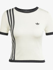 adidas Originals Knıtted 3S Beyaz Kadın T-Shirt adidas Originals Knıtted 3S Beyaz Kadın T-Shirt