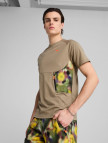 Puma Hoops X Pumatech Graphic Erkek Haki T-Shirt Puma Hoops X Pumatech Graphic Erkek Haki T-Shirt