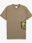 Puma Hoops X Pumatech Graphic Erkek Haki T-Shirt Puma Hoops X Pumatech Graphic Erkek Haki T-Shirt