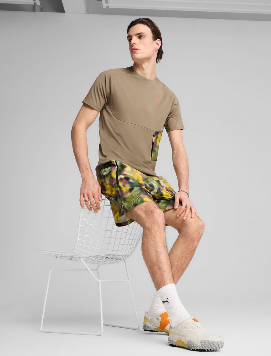 Puma Hoops X Pumatech Graphic Erkek Haki T-Shirt Puma Hoops X Pumatech Graphic Erkek Haki T-Shirt