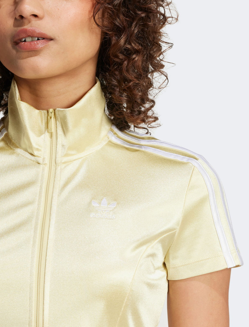 adidas Originals Full Zipped Kadın Sarı Crop Üst adidas Originals Full Zipped Kadın Sarı Crop Üst