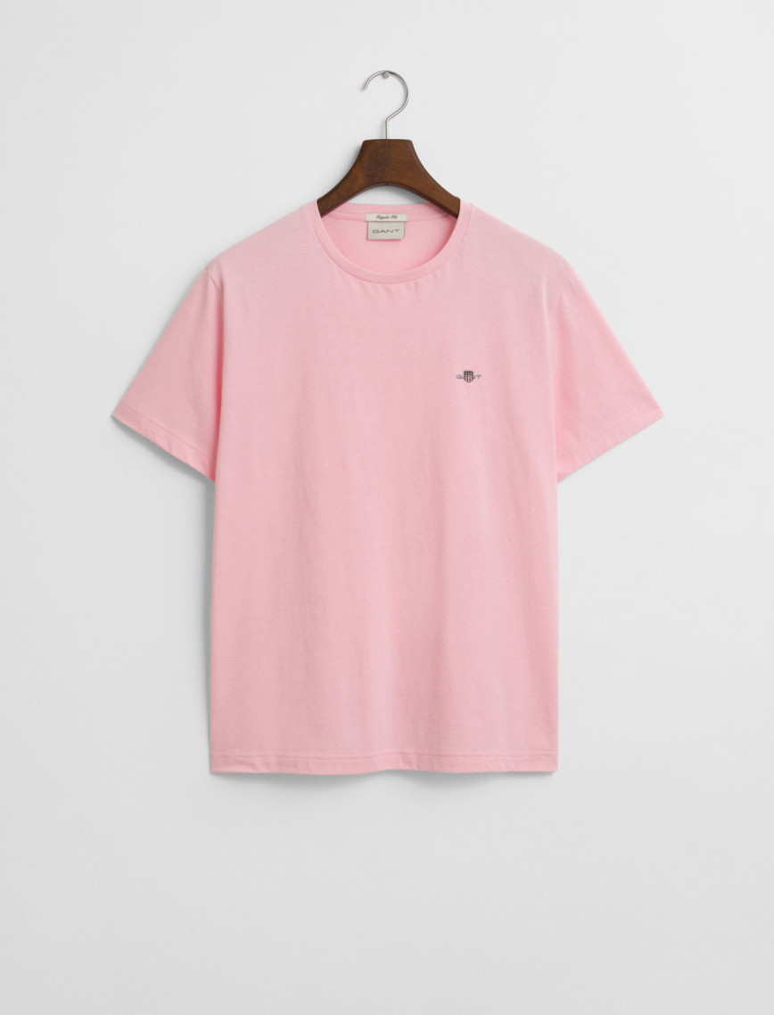 GANT Erkek Pembe Regular Fit Bisiklet Yaka T-Shirt GANT Erkek Pembe Regular Fit Bisiklet Yaka T-Shirt