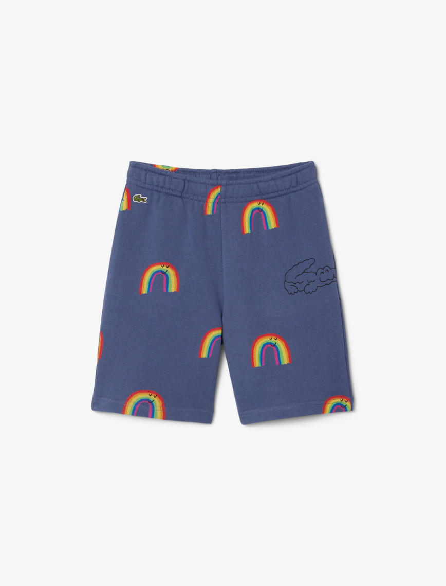 Lacoste Çocuk Desenli Lacivert Şort Lacoste Çocuk Desenli Lacivert Şort