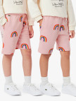 Lacoste Çocuk Desenli Pembe Şort Lacoste Çocuk Desenli Pembe Şort
