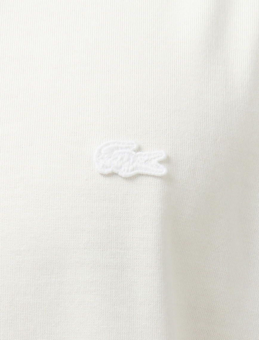Lacoste Classic Erkek Bisiklet Yaka Beyaz T-Shirt Lacoste Classic Erkek Bisiklet Yaka Beyaz T-Shirt