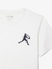 Lacoste Tennis x Novak Djokovic Erkek Bisiklet Yaka Baskılı Beyaz T-Shirt & Şapka Seti Lacoste Tennis x Novak Djokovic Erkek Bisiklet Yaka Baskılı Beyaz T-Shirt & Şapka Seti