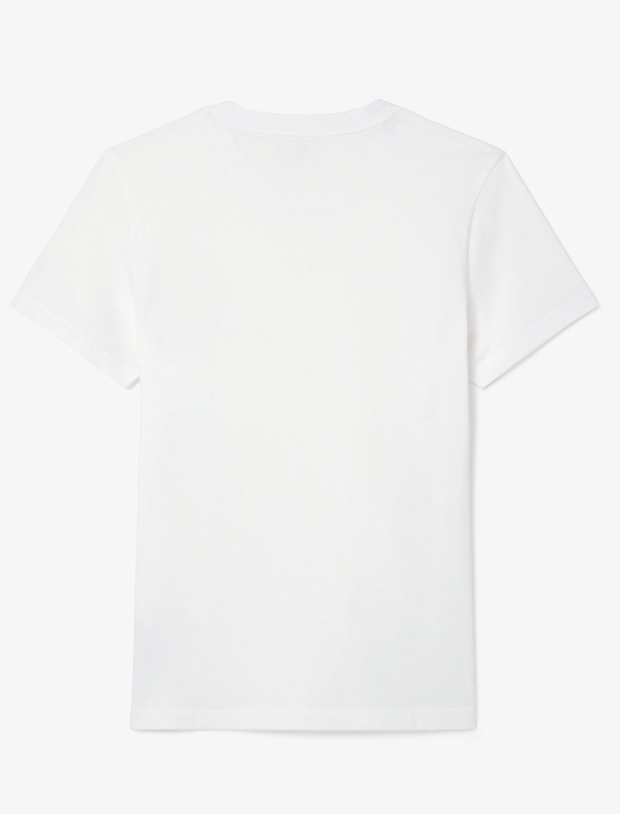 Lacoste Tennis x Novak Djokovic Erkek Bisiklet Yaka Baskılı Beyaz T-Shirt & Şapka Seti Lacoste Tennis x Novak Djokovic Erkek Bisiklet Yaka Baskılı Beyaz T-Shirt & Şapka Seti