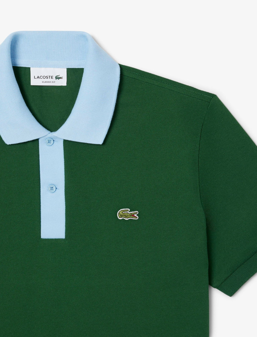 Lacoste L.12.12 Erkek Classic Fit Yeşil Polo Lacoste L.12.12 Erkek Classic Fit Yeşil Polo