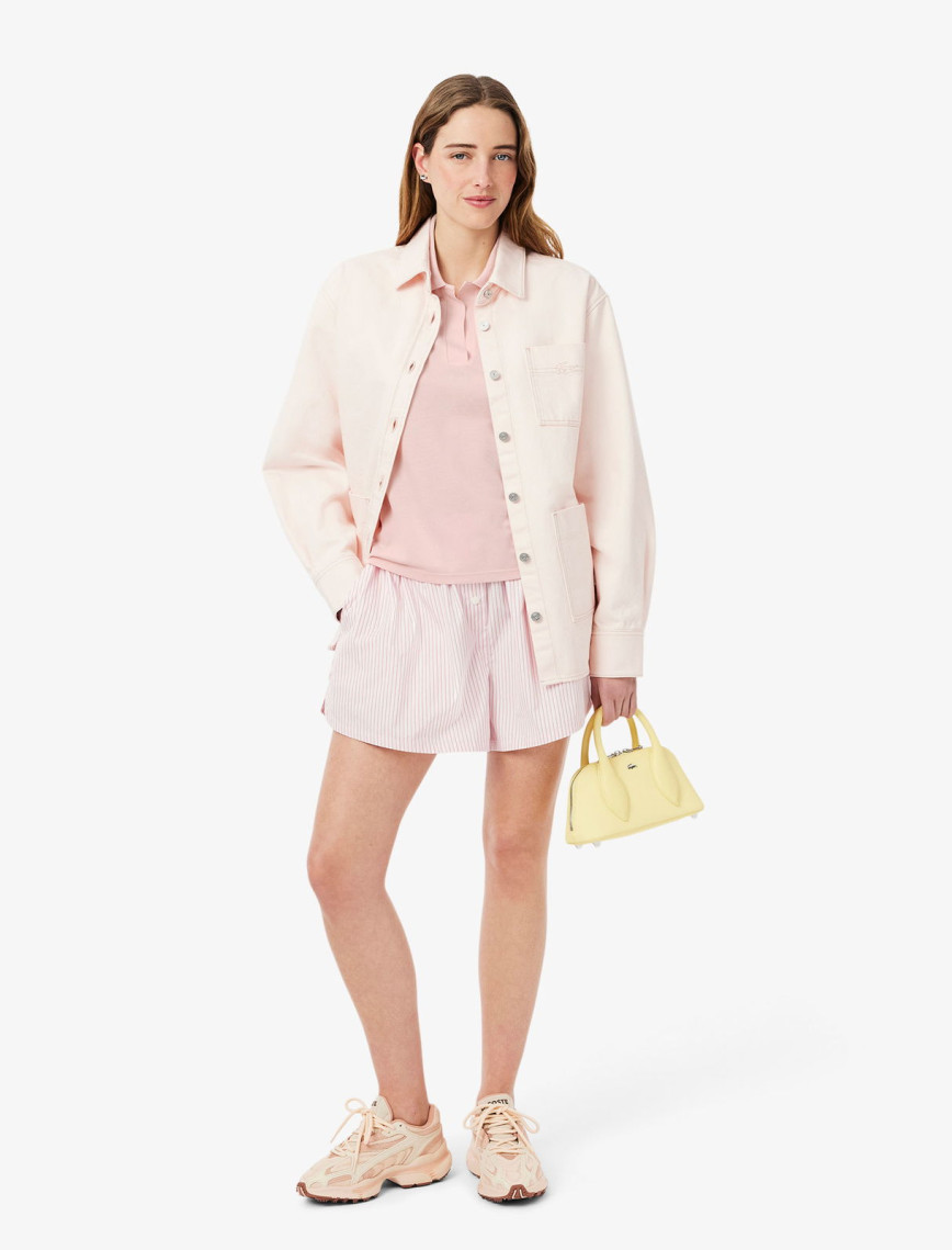 Lacoste Kadın Relaxed Fit Pembe Polo Lacoste Kadın Relaxed Fit Pembe Polo